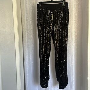 WHBM WHITE HOUSE BLACK MARKET SEQUIN PANTS Sz:S